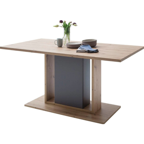 MCA furniture Lizzano Tisch mit Säule | LIZ1QT60