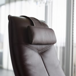auflegbares Nackenkissen aus echt Leder, für fast alle Sessel